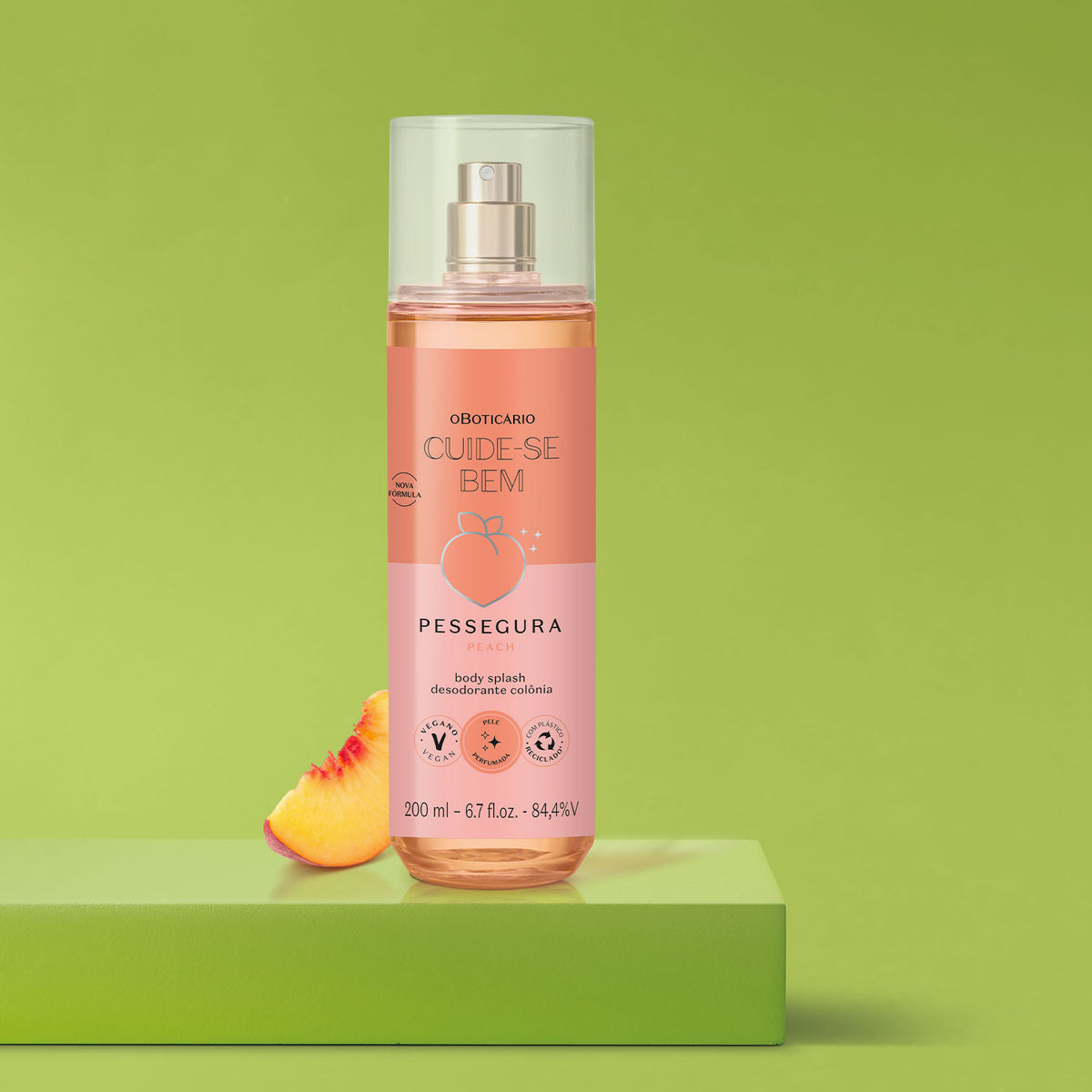 O Boticário Cuide-se Bem Pessegura Body Splash 200ml - foto 2