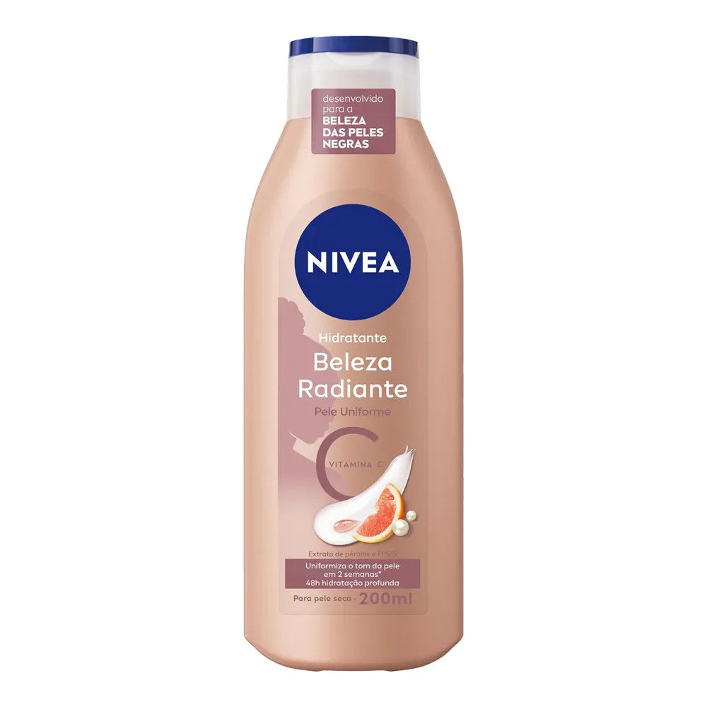 Nivea Hidratante Corporal Beleza Radiante Pele Uniforme FPS 15 200ml
