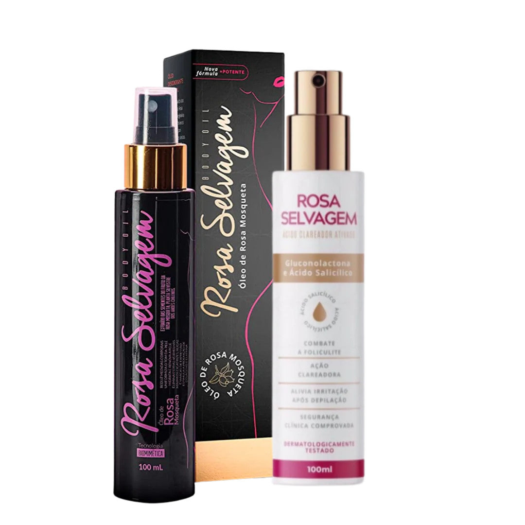 Kit Super Efeito Clareador Rosa Selvagem 2 - 2 itens