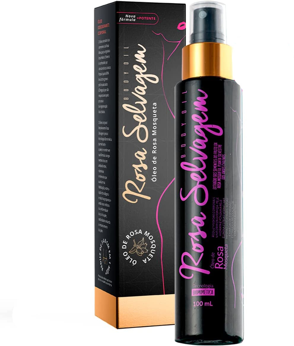 Kit Rosa Candy - Óleo Corporal Rosa Selvagem 100ml