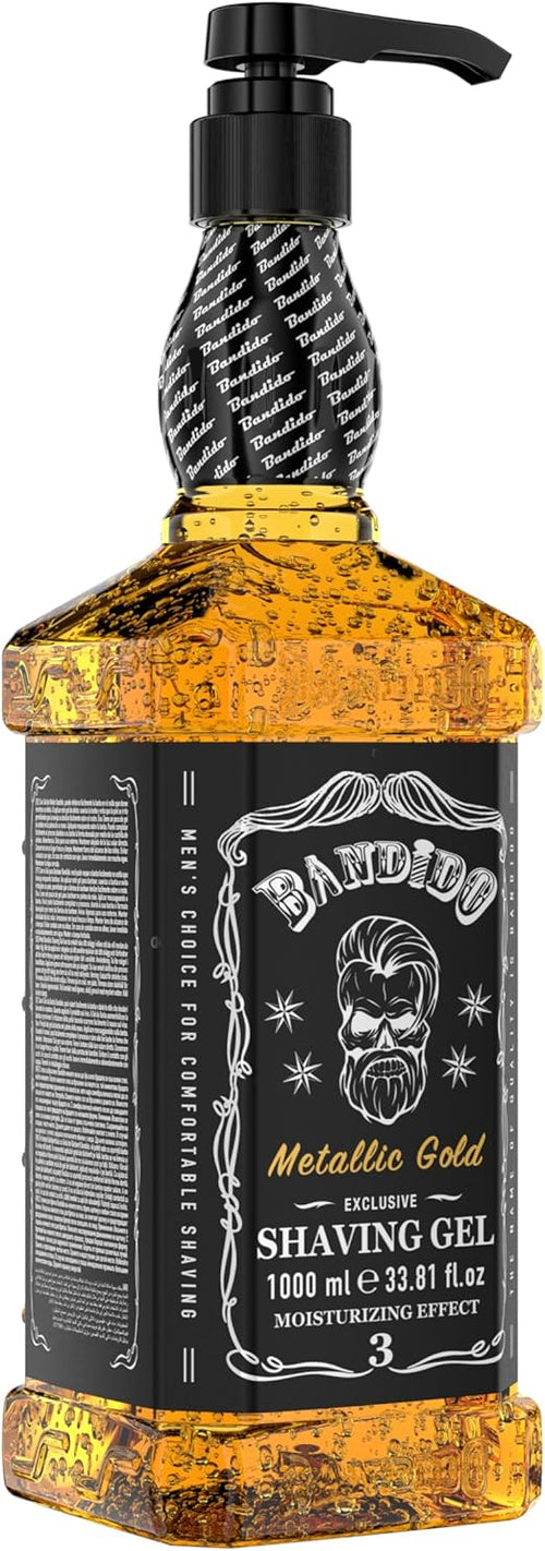 Bandido Shaving Gel 3 Metallic Gold Gel de Barbear 1000ml
