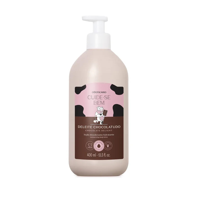 O Boticário Cuide-se Bem Deleite Chocolatudo Loção Hidratante Corporal 400ml