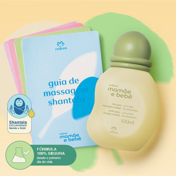 Natura Mamãe e Bebê Óleo de Massagem Vegetal 100ml