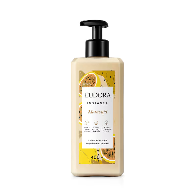 Eudora Instance Creme Hidratante Corporal Maracujá 400ml