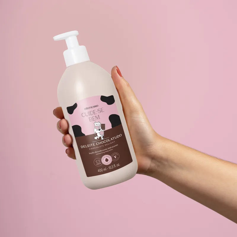O Boticário Cuide-se Bem Deleite Chocolatudo Loção Hidratante Corporal 400ml