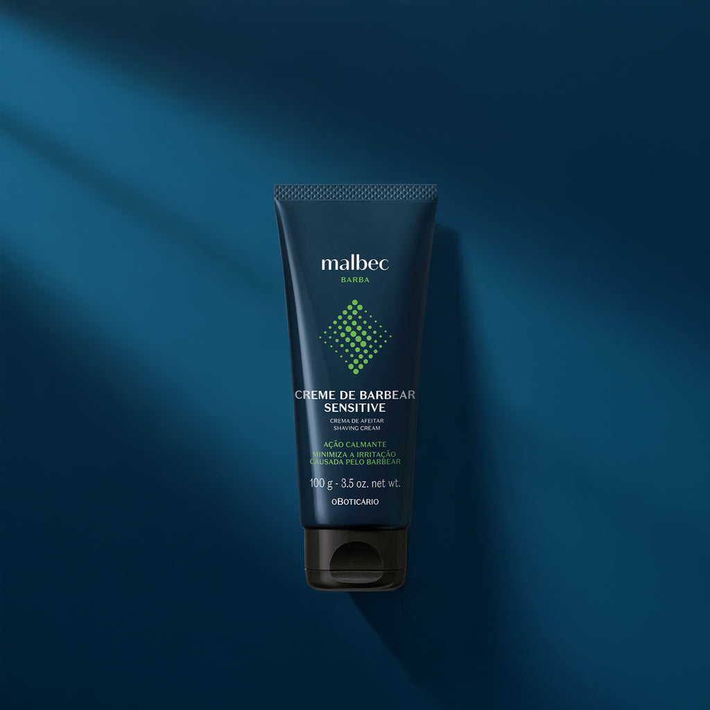 O Boticário Malbec Creme de Barbear Sensitive 100g