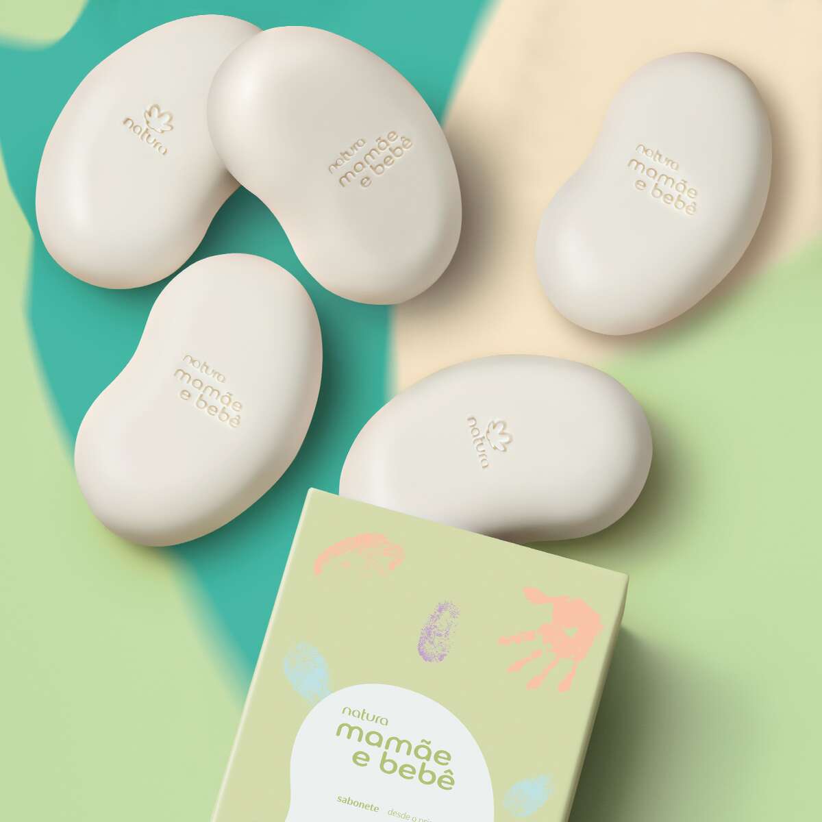 Sabonete 5 em 1 Mamãe e Bebê 5x90g