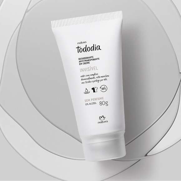 Natura Tododia Desodorante Antitranspirante Creme Sem Perfume 80g