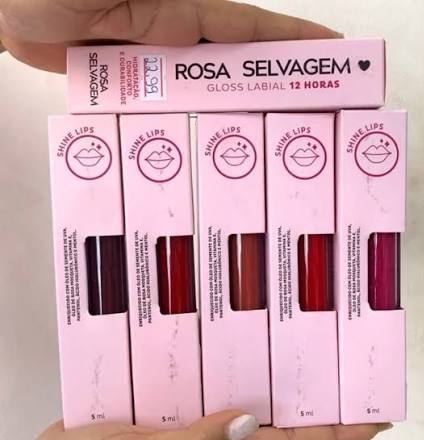 Rosa Selvagem Gloss/ Batom Sortido 5ml