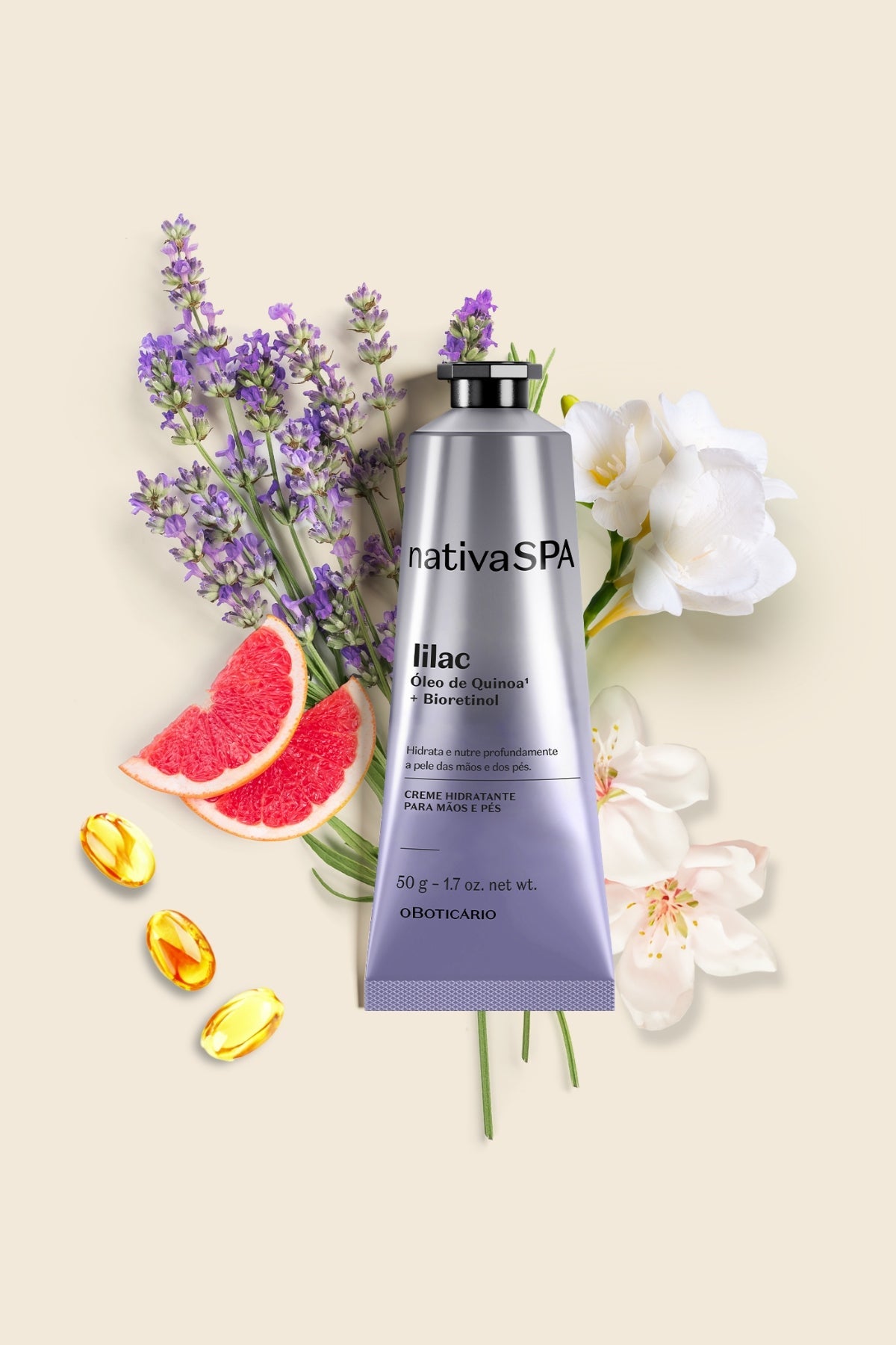 O Boticário Nativa SPA Lilac Creme Hidratante para Mãos 75g