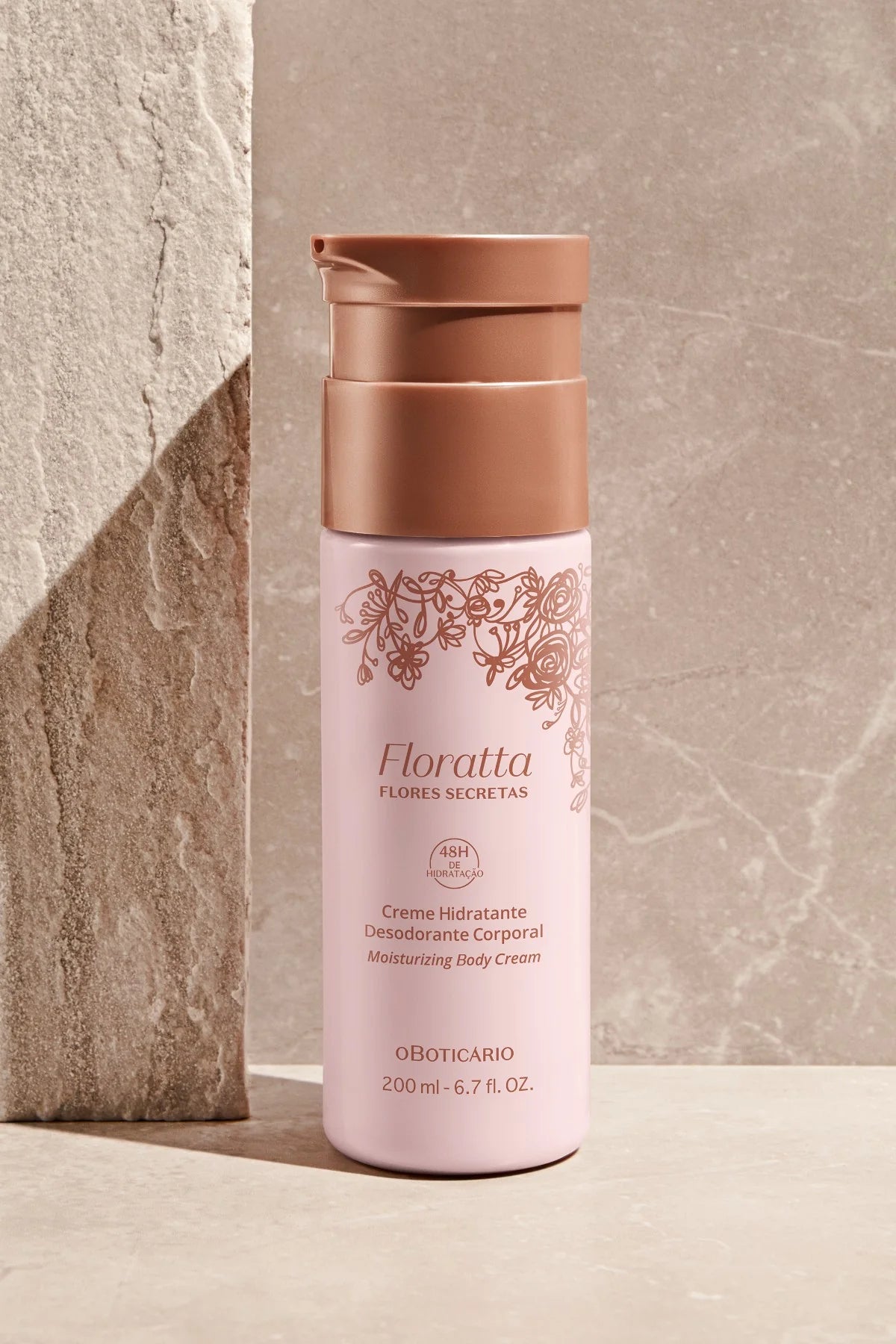O Boticário Floratta Flores Secretas Creme Hidratante Desodorante Corporal 200ml