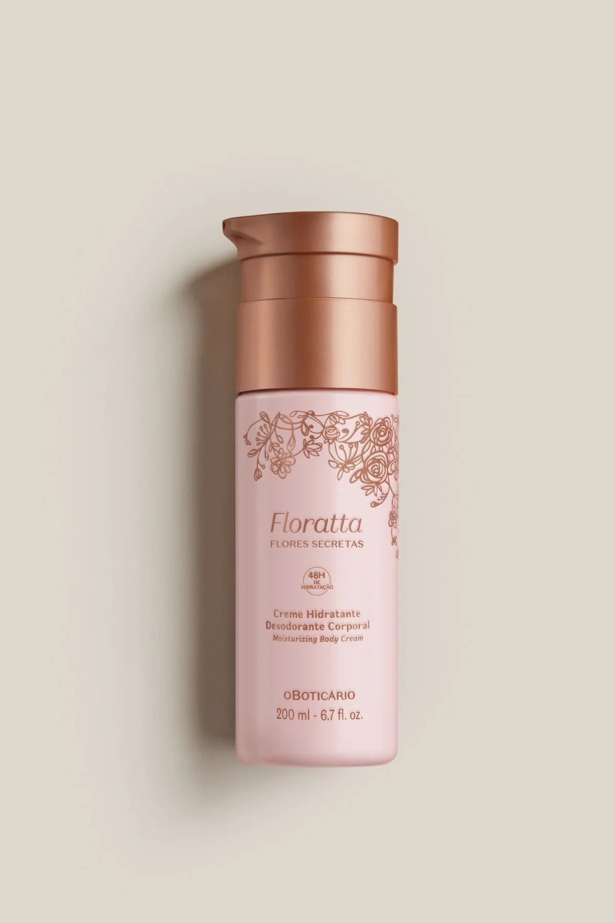 O Boticário Floratta Flores Secretas Creme Hidratante Desodorante Corporal 200ml