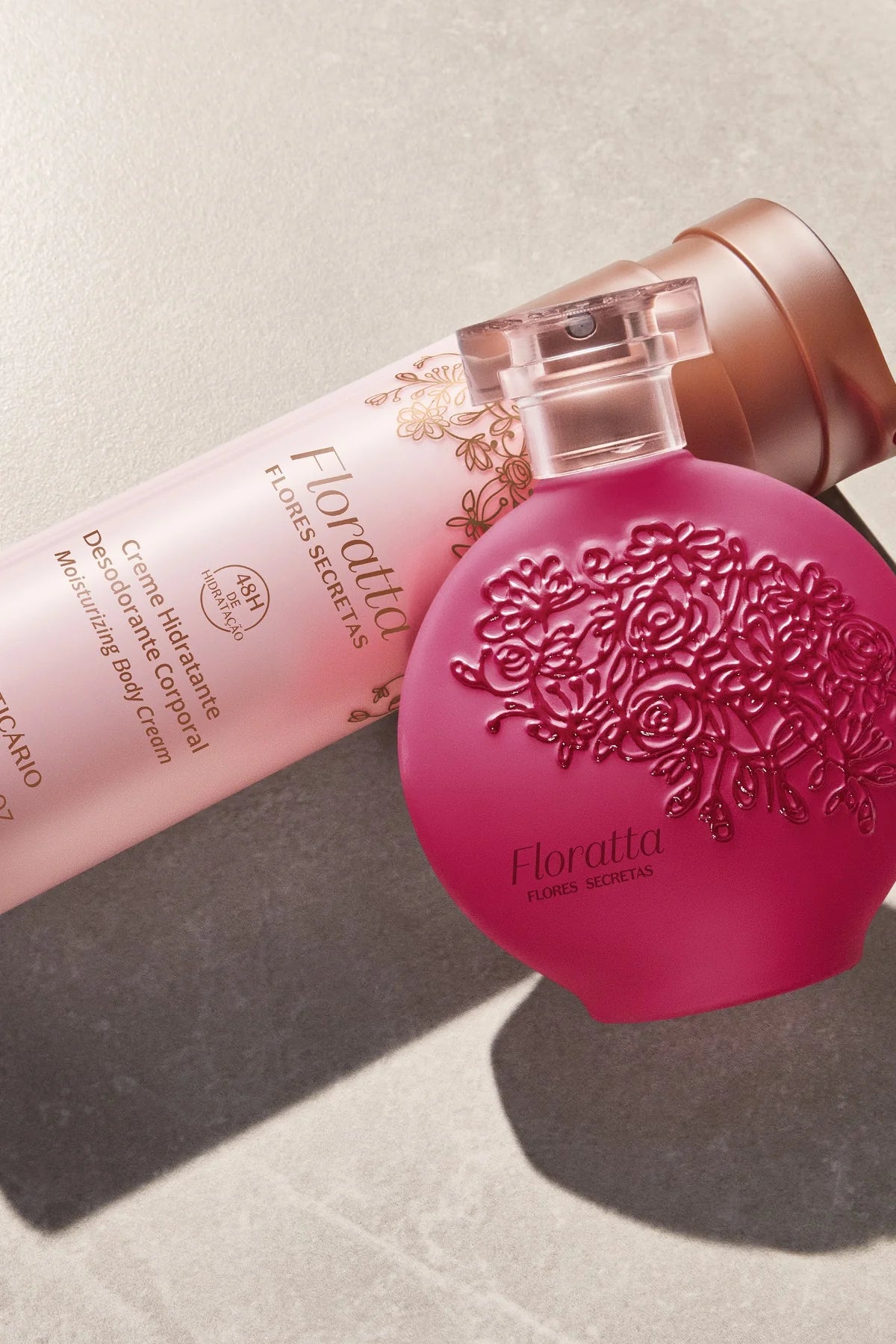 O Boticário Floratta Flores Secretas Creme Hidratante Desodorante Corporal 200ml