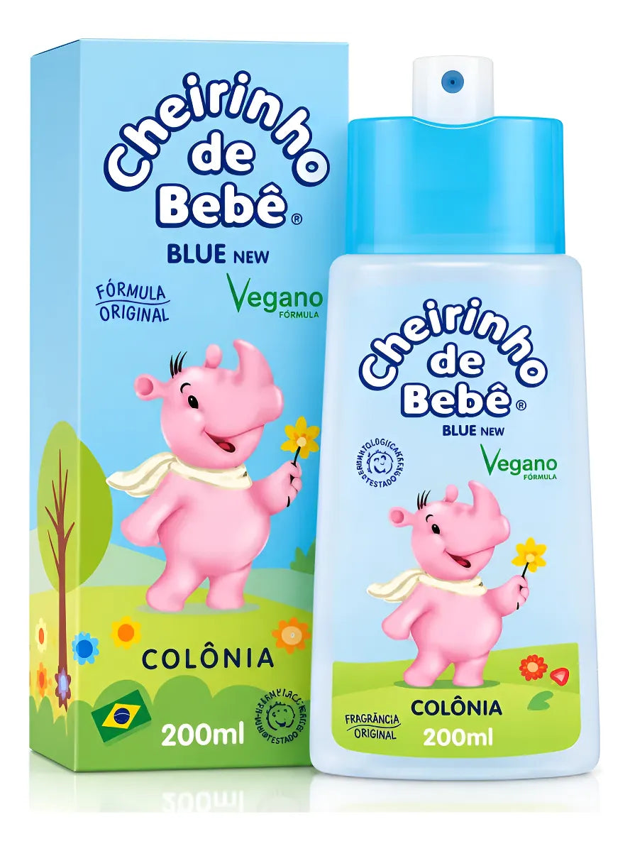 Cheirinho de Bebê Colônia Spray Blue 200ml com caixa
