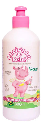 Creme Para Pentear Cheirinho De Bebê 300ml Rosa