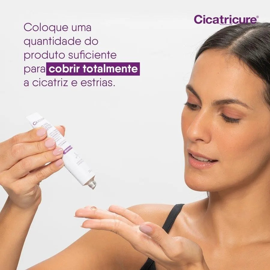 Cicatricure Gel Para Estrias E Cicatrizes Rosto E Corpo 30g Todo Tipo De Pele Dia/noite