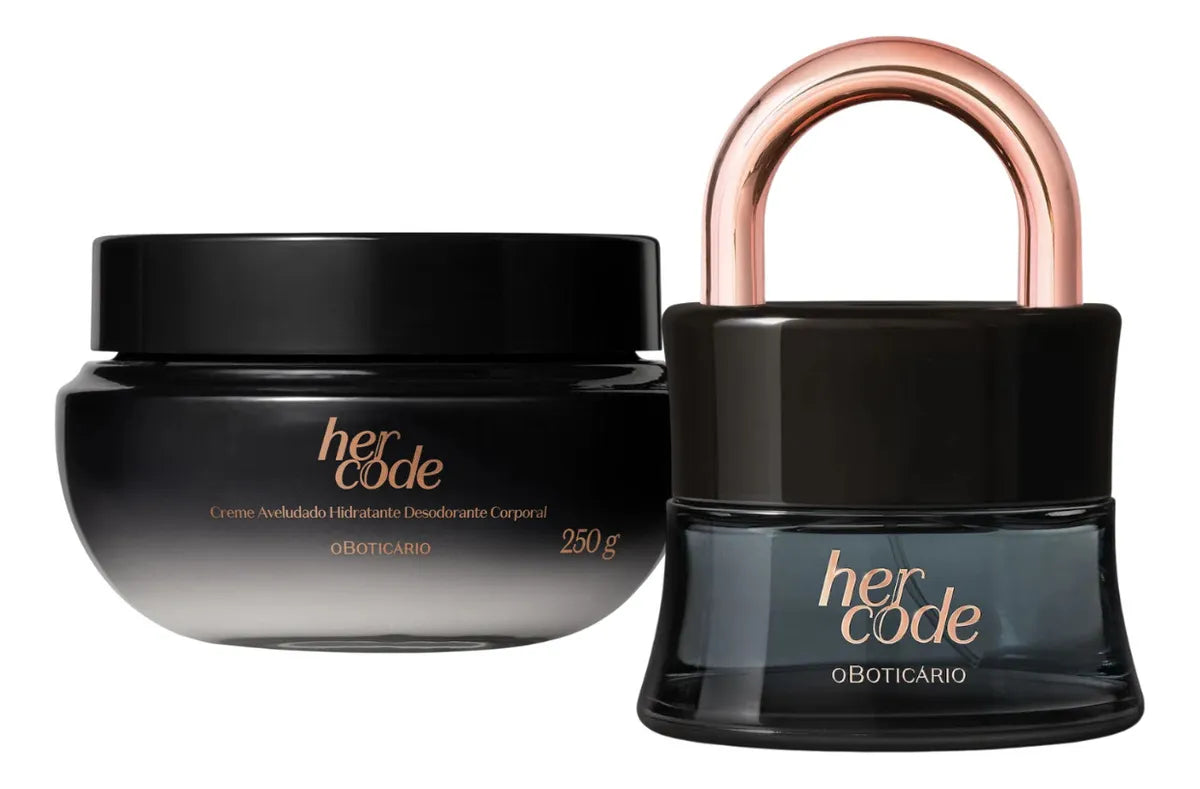 KIT HER CODE PERFUME + CREME AVELUDADO 250G