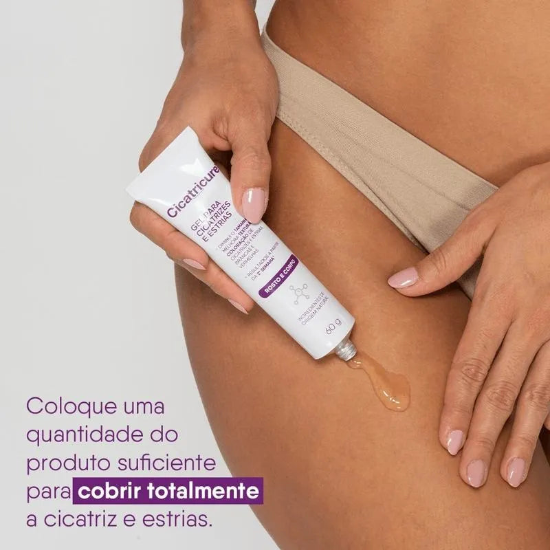 Cicatricure Gel Para Estrias E Cicatrizes Rosto E Corpo 30g Todo Tipo De Pele Dia/noite