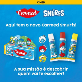 Hidratante Labial Carmed Smurfs - Blueberry 10g