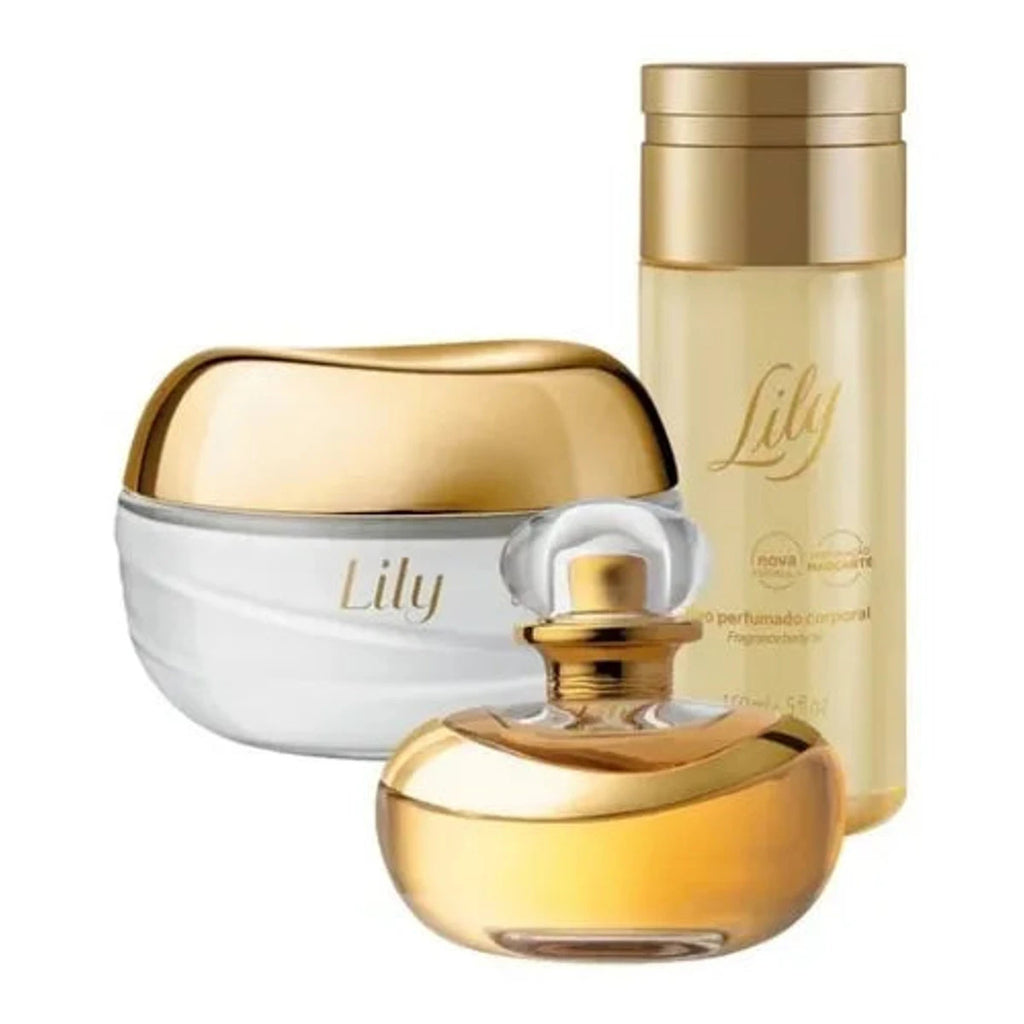 O Boticario Kit Presente Lily Eau de Parfum e Creme Hidratante e Oleo Corporal
