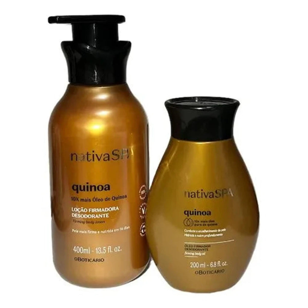 O Boticario Nativa SPA Kit Quinoa Locao Firmadora 400ml e Oleo Hidratante 200ml