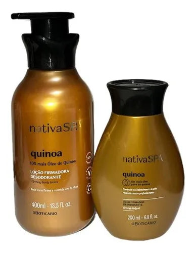 O Boticário Nativa SPA Kit Quinoa Loção Firmadora 400ml + Óleo Hidratante 200ml