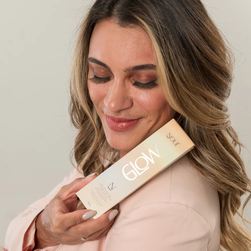 Noue Coloração Glow Camuflagem de Fios Brancos 60g