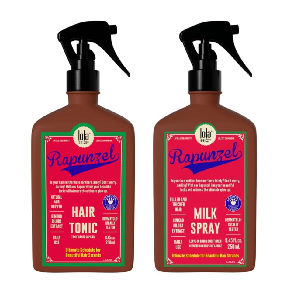 Kit Lola Cosmetics Rapunzel Tonico Antiqueda + Milk Spray Leave-In - 250ml