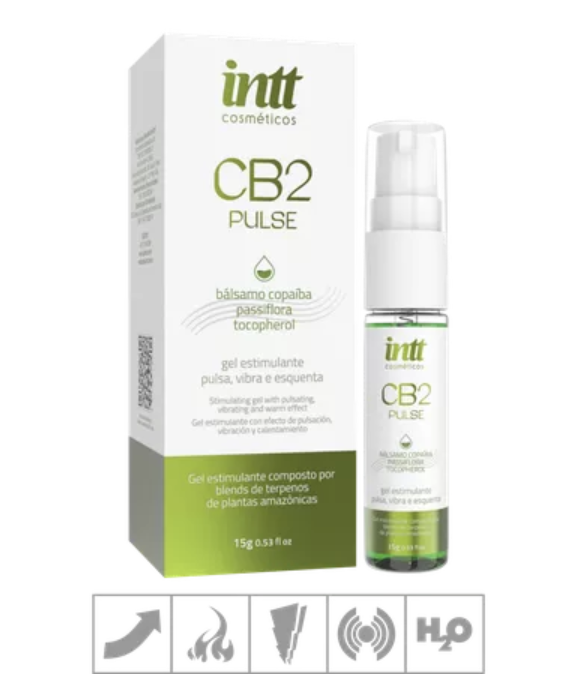 Intt CB2 Pulse Gel Excitante Unissex com Terpenos Amazônicos 15g