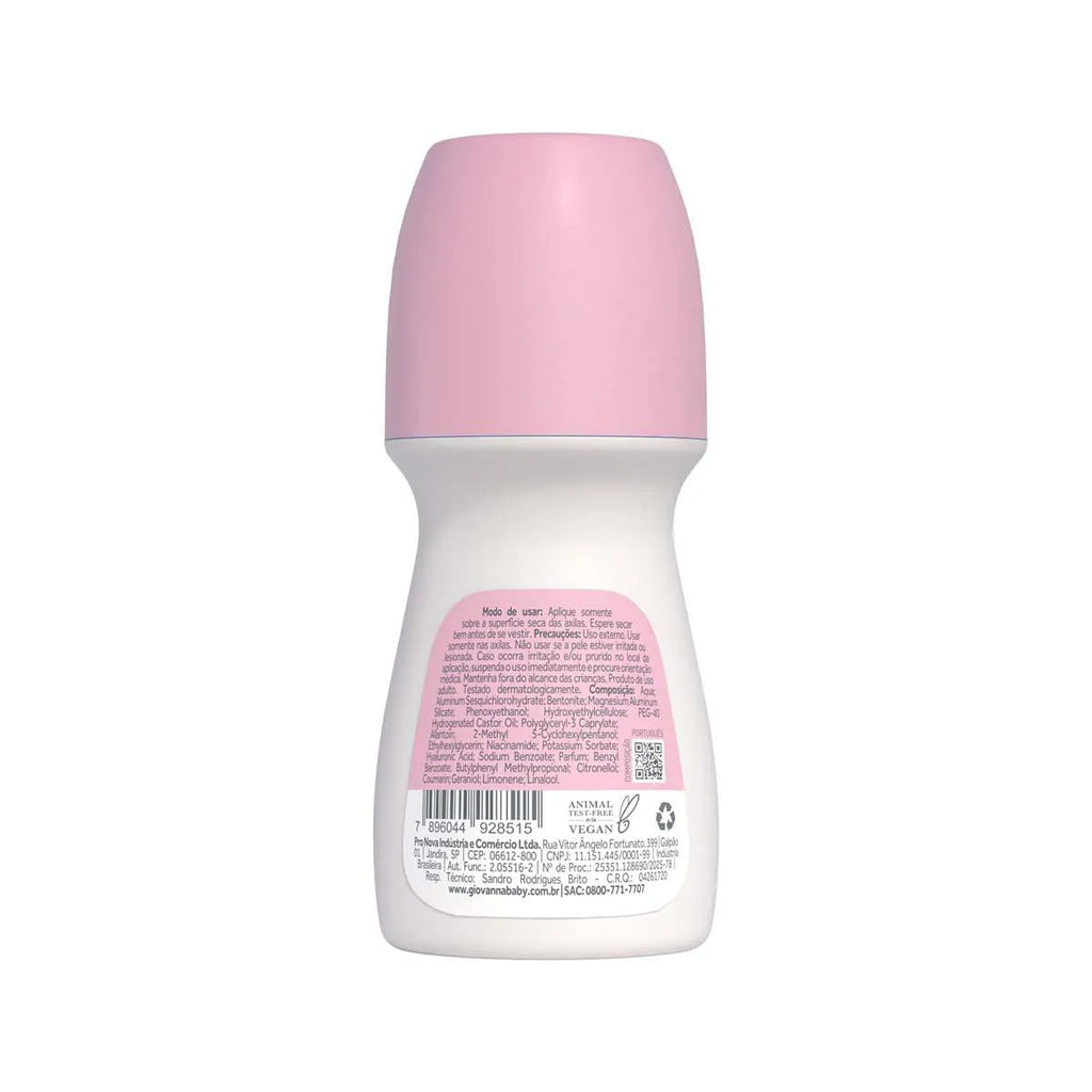 Giovanna Baby Desodorante Antitranspirante Roll On Rosa Feminino 50ml