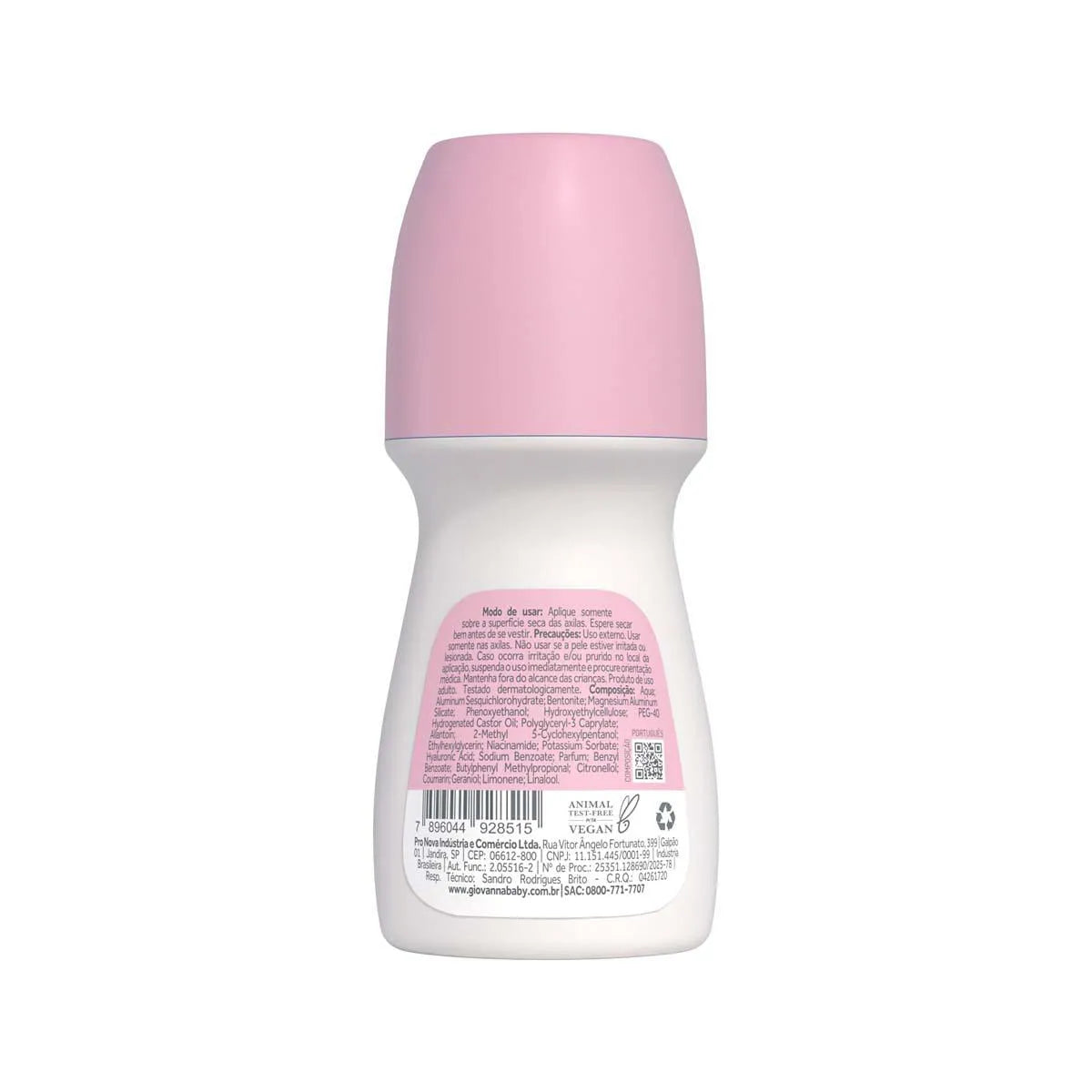 Giovanna Baby Desodorante Antitranspirante Roll On Rosa Feminino 50ml