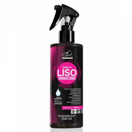 Belkit Liso Obrigatorio Spray Finalizador Cabelos Lisos Anti Frizz Brilho Protecao Termica 200ml