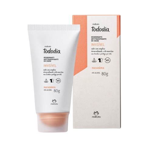Natura Tododia Desodorante Antitranspirante Creme Macadâmia 80g
