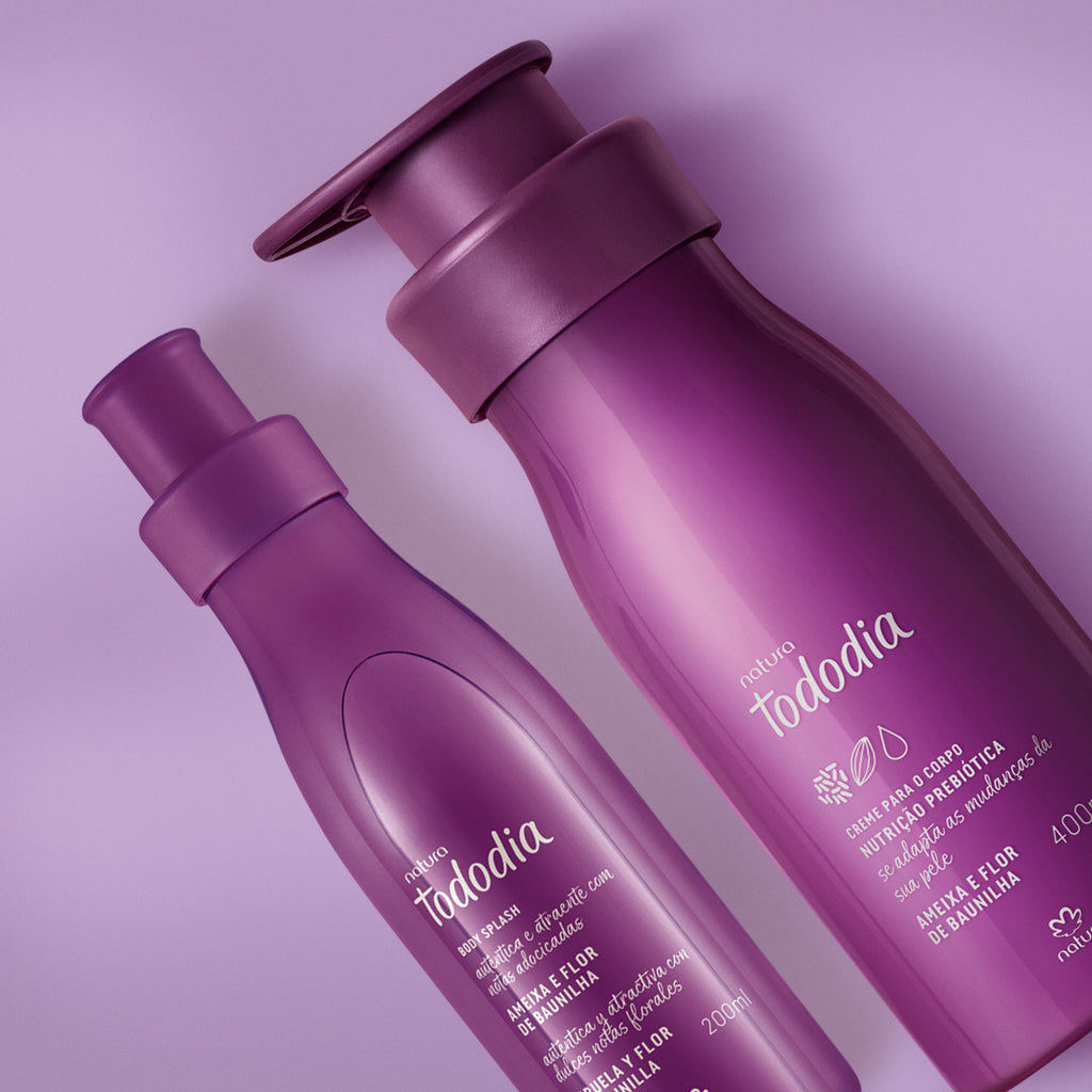 Natura Tododia Kit Creme Nutritivo + Body Splash Ameixa e Flor de Baunilha