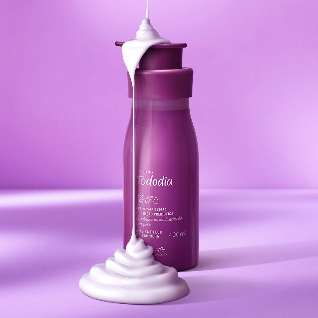 Natura Tododia Kit Creme Nutritivo + Body Splash Ameixa e Flor de Baunilha