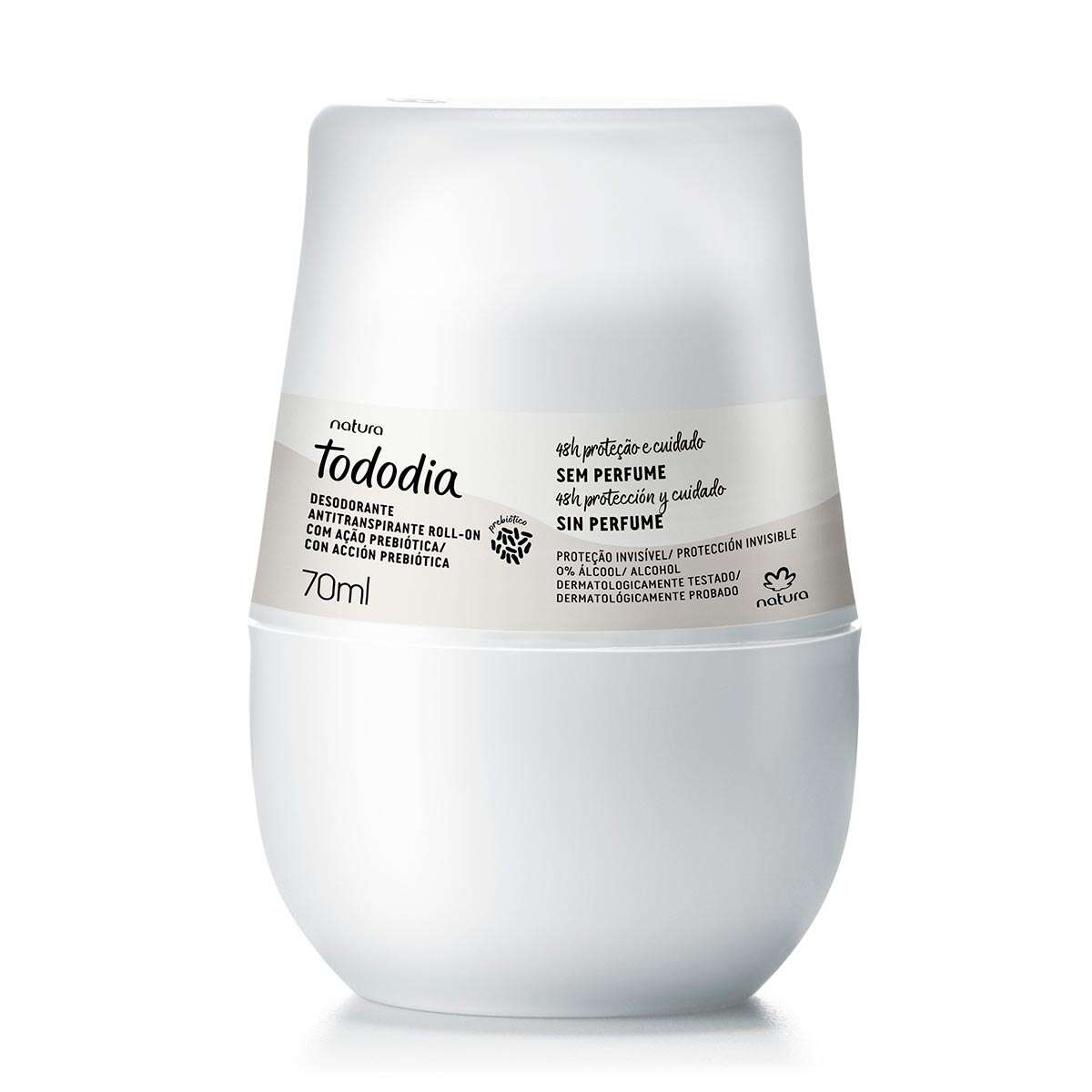 Desodorante antitranspirante roll-on Tododia sin perfume 70 ml