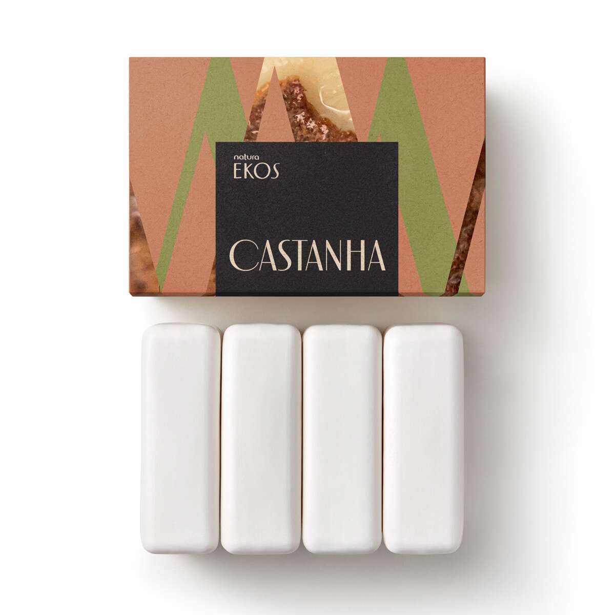 Natura Ekos Sabonete em Barra Castanha 100g Kit 4 Unidades