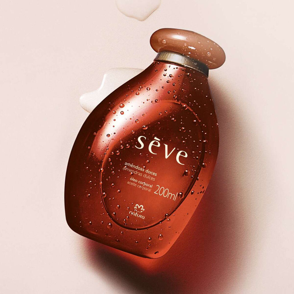 Natura Sève Óleo Corporal Amêndoas Doces 200ml frasco deitado