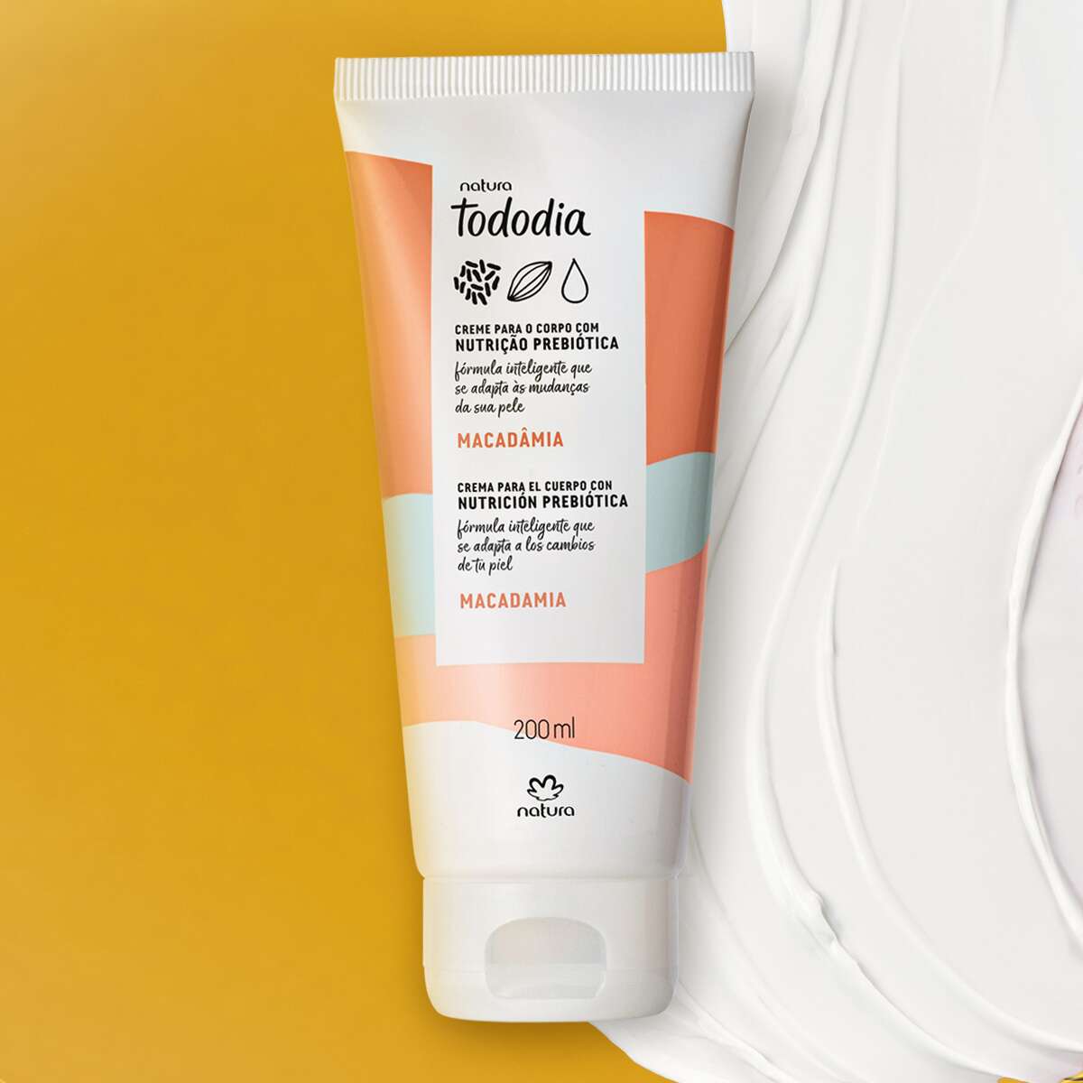 Natura Tododia Macadâmia Creme Desodorante Corporal 200ml