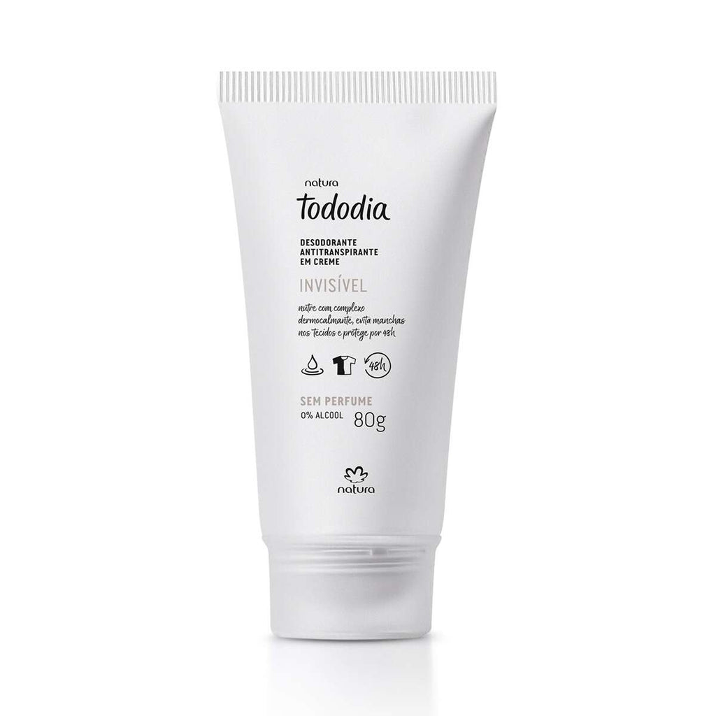 Natura Tododia Desodorante Antitranspirante Creme Sem Perfume 80g
