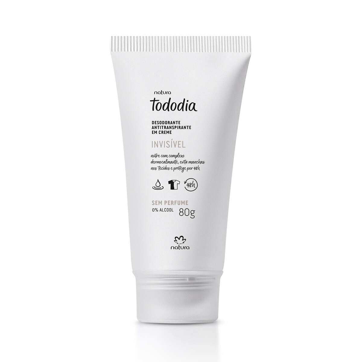 Natura Tododia Desodorante Antitranspirante Creme Sem Perfume 80g