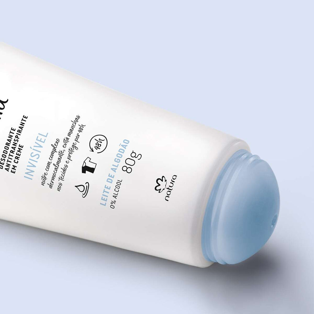 Desodorante Antitranspirante em Creme Tododia Leite de Algodão 80g - 48h de Proteção