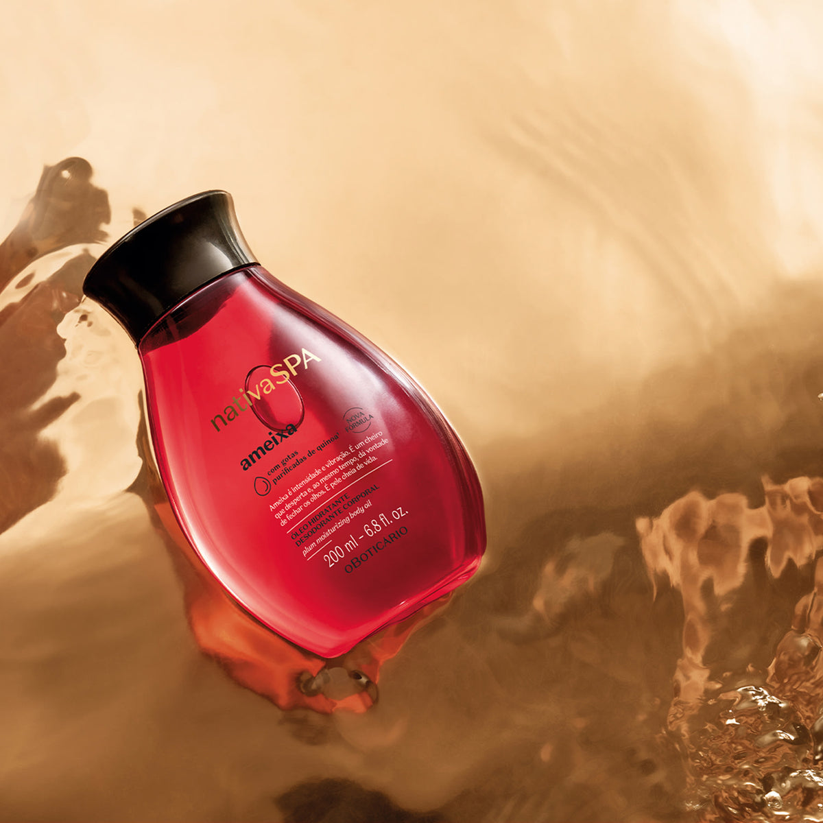 O Boticário Nativa SPA Óleo Hidratante Corporal Ameixa 200ml - conceito