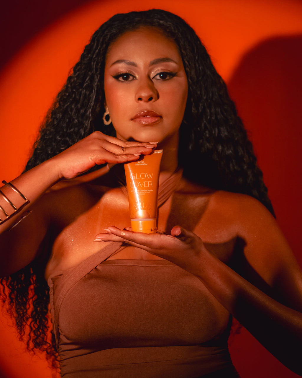 Rosa Selvagem Glow Lover Iluminador Corporal Bronze 80g