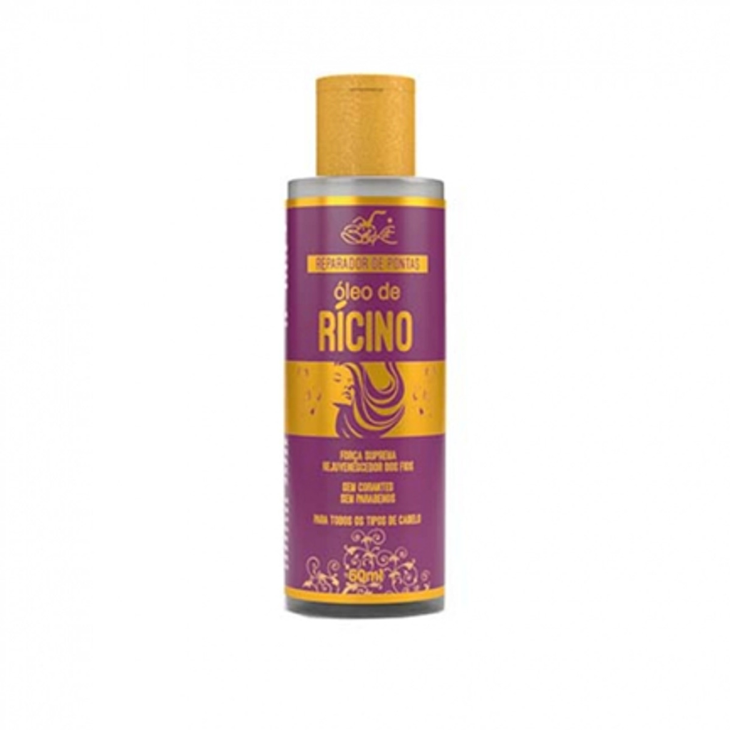 Belkit Reparador de Pontas Oleo de Ricino Leave-in Tratamento Capilar Crescimento 60ml