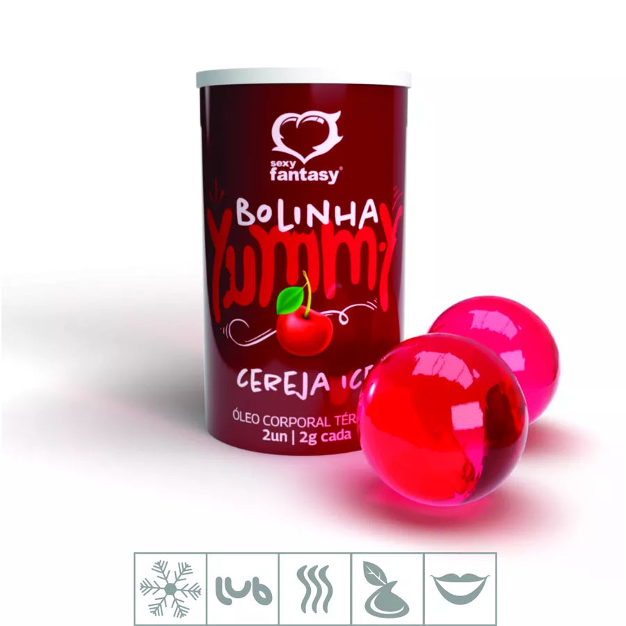 Sexy Fantasy Bolinha Bejável Ice Cereja 2 Unidades