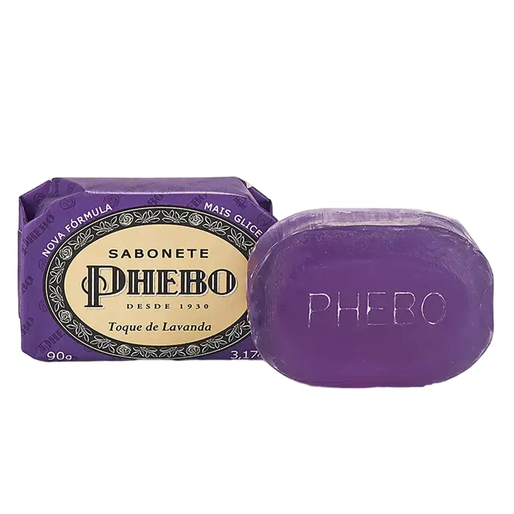 Phebo Sabonete em Barra Glicerinado Toque de Lavanda 90g
