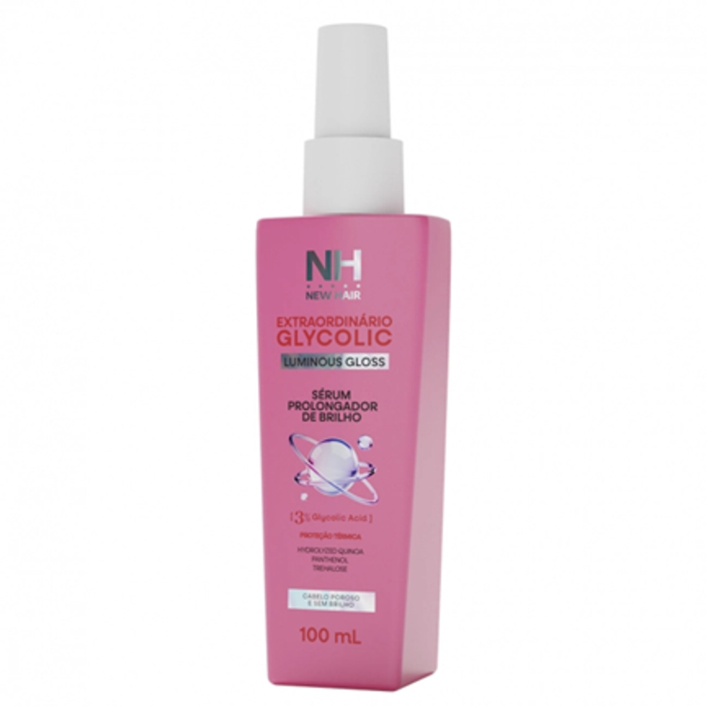 Belkit New Hair Serum Extraordinario Glycolic 3% Tratamento Capilar Anti Frizz Brilho 100ml