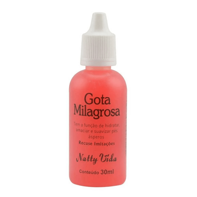 Natty Vida Gota Milagrosa Rachaduras Pes Maos Ureia Hidratante Reparador 30ml