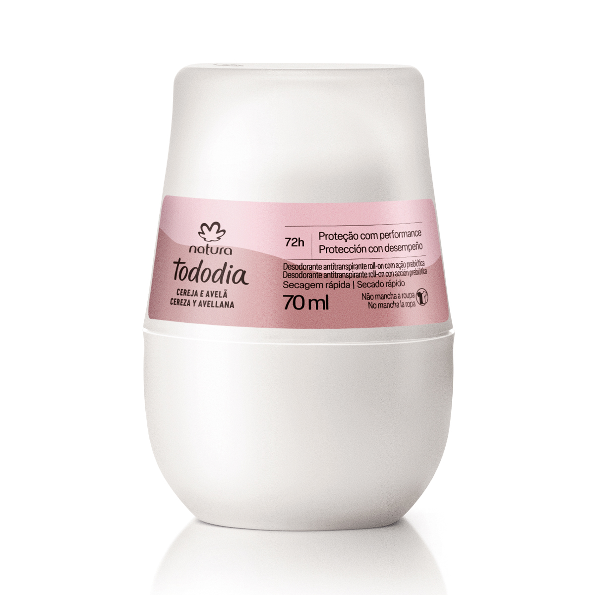 Desodorante roll-on Tododia Cereza y Avellana 70 ml 